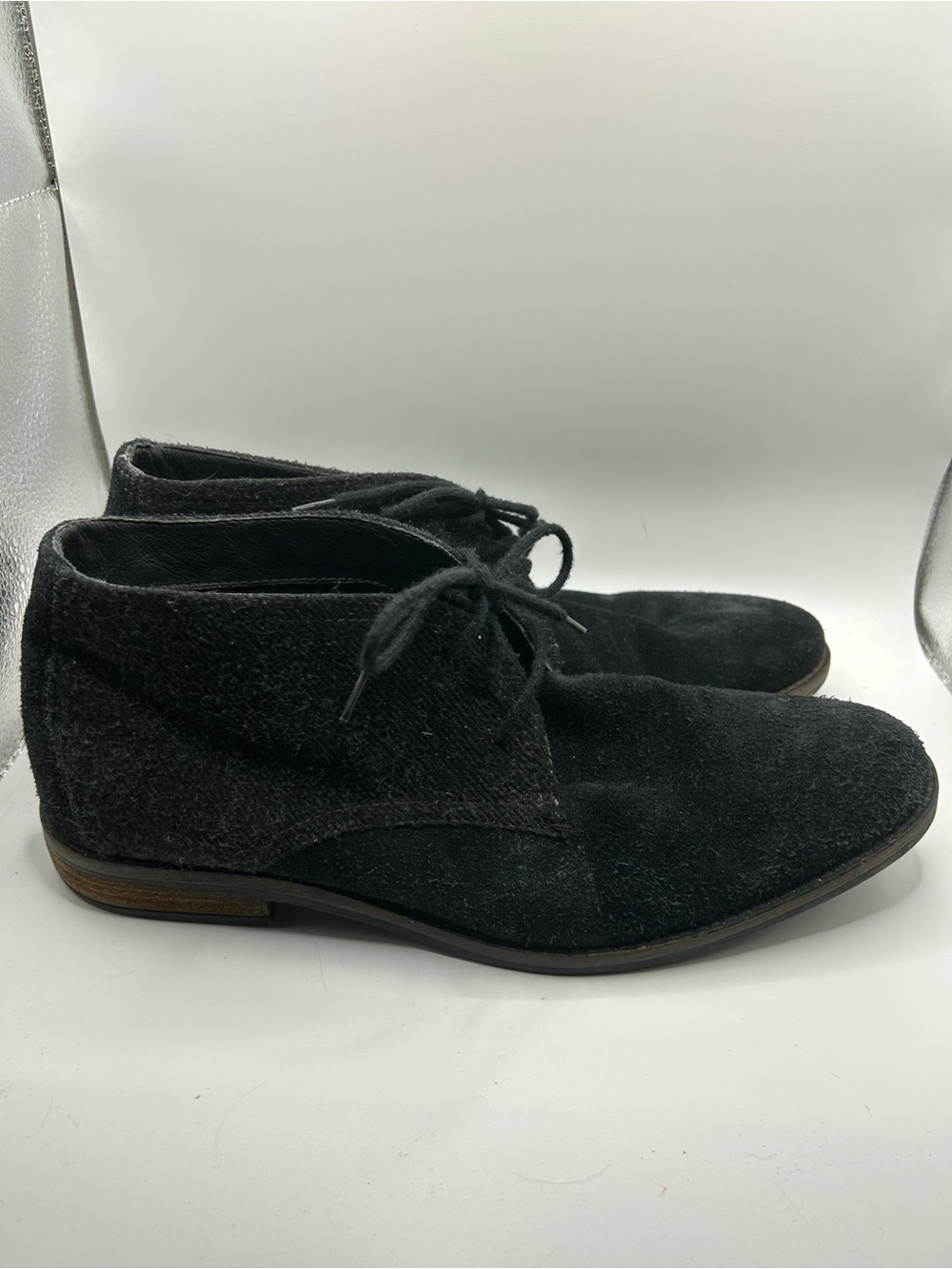 Alfani chukka black suede Jason boots size 10M